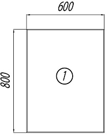 Акватон Зеркало Брук 60 – фотография-4
